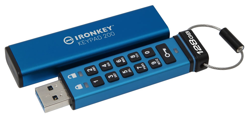 Kingston IronKey Keypad 200 hardware-encrypted USB flash drive