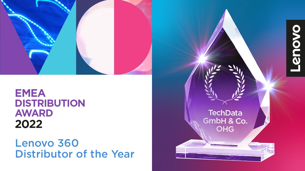 TD SYNNEX named Lenovo EMEA Distributor of the Year and UK&amp;I winner of Lenovo 360 award