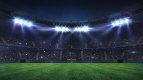 Used electric car batteries to power football stadium floodlights