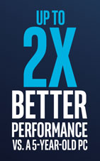 Up to 2x better performance